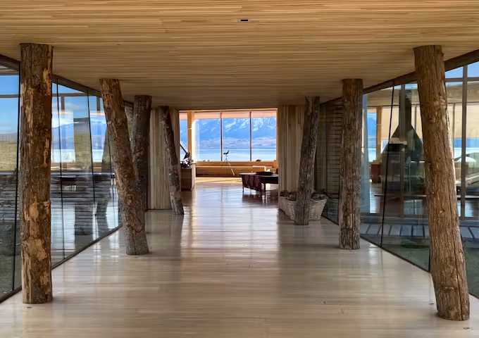Entrance to Tierra Patagonia in Torres del Paine