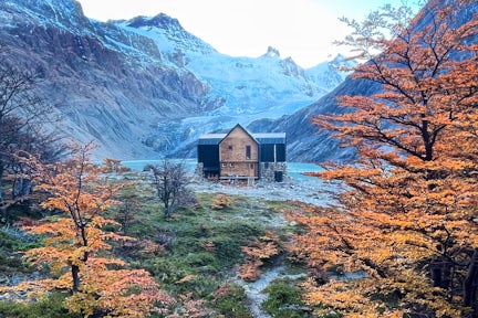 Hut at Puesto Cagliero in Huemules Reserve day hike from El Chaltén