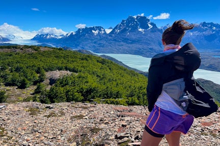Miradaor Ferrier above Pingo Valley in Torres del Paine