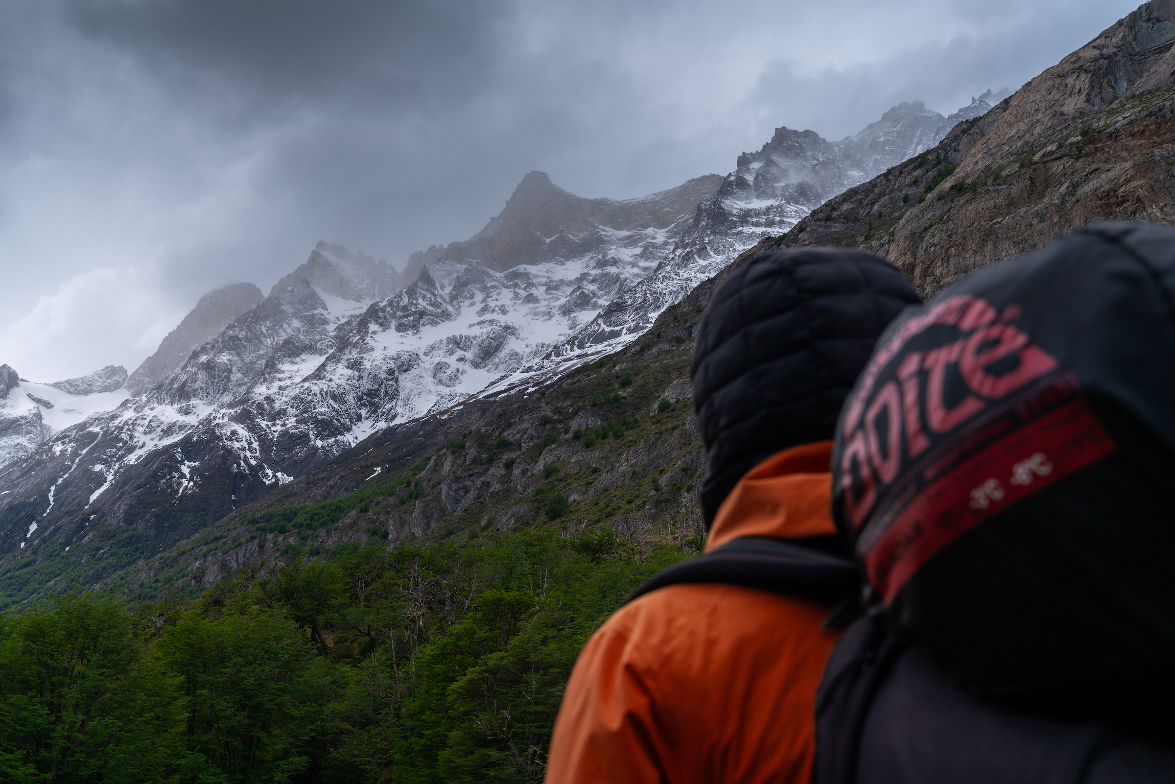 Looking out on Torres Del Paine