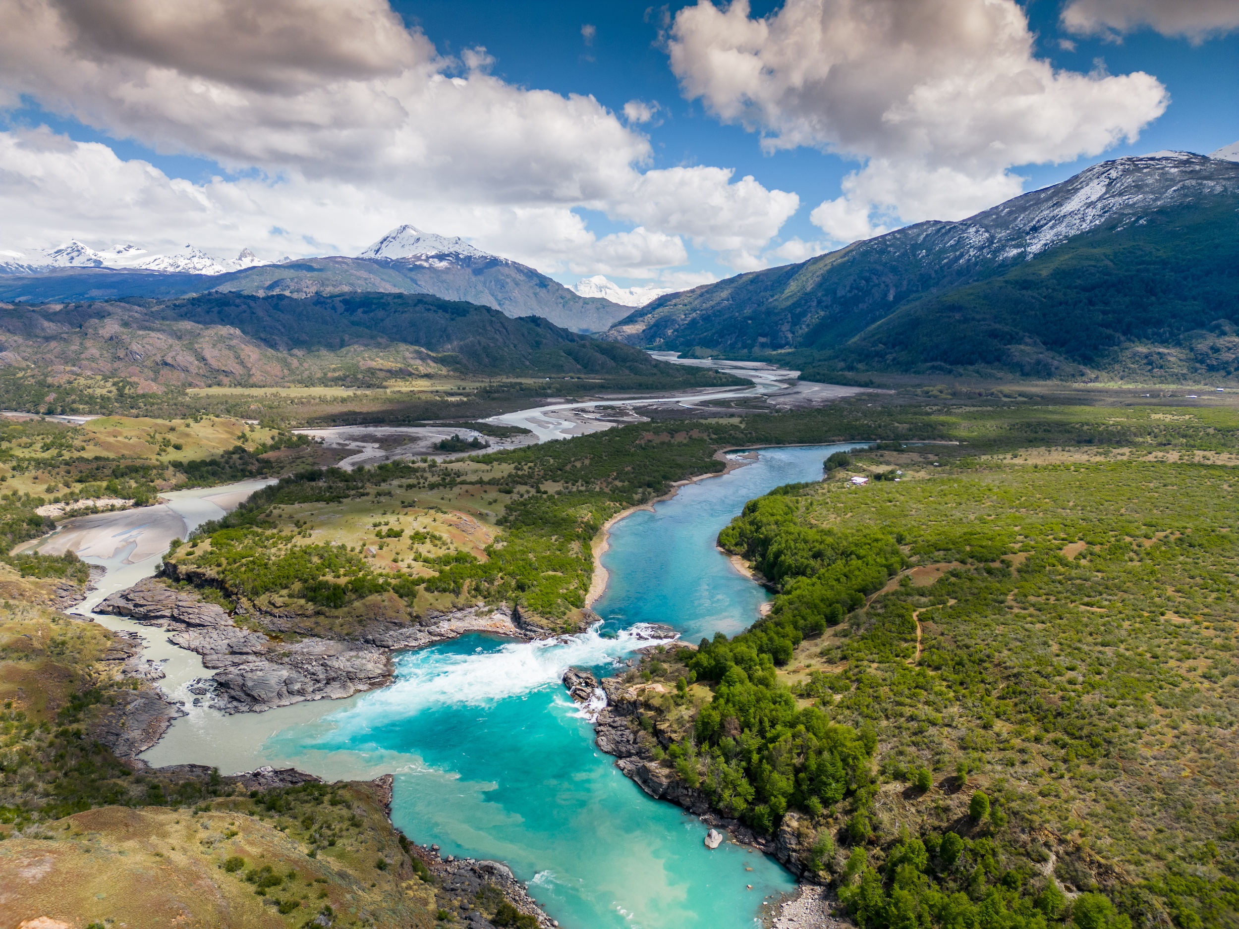 Confluence of the Baker River, Aysen
