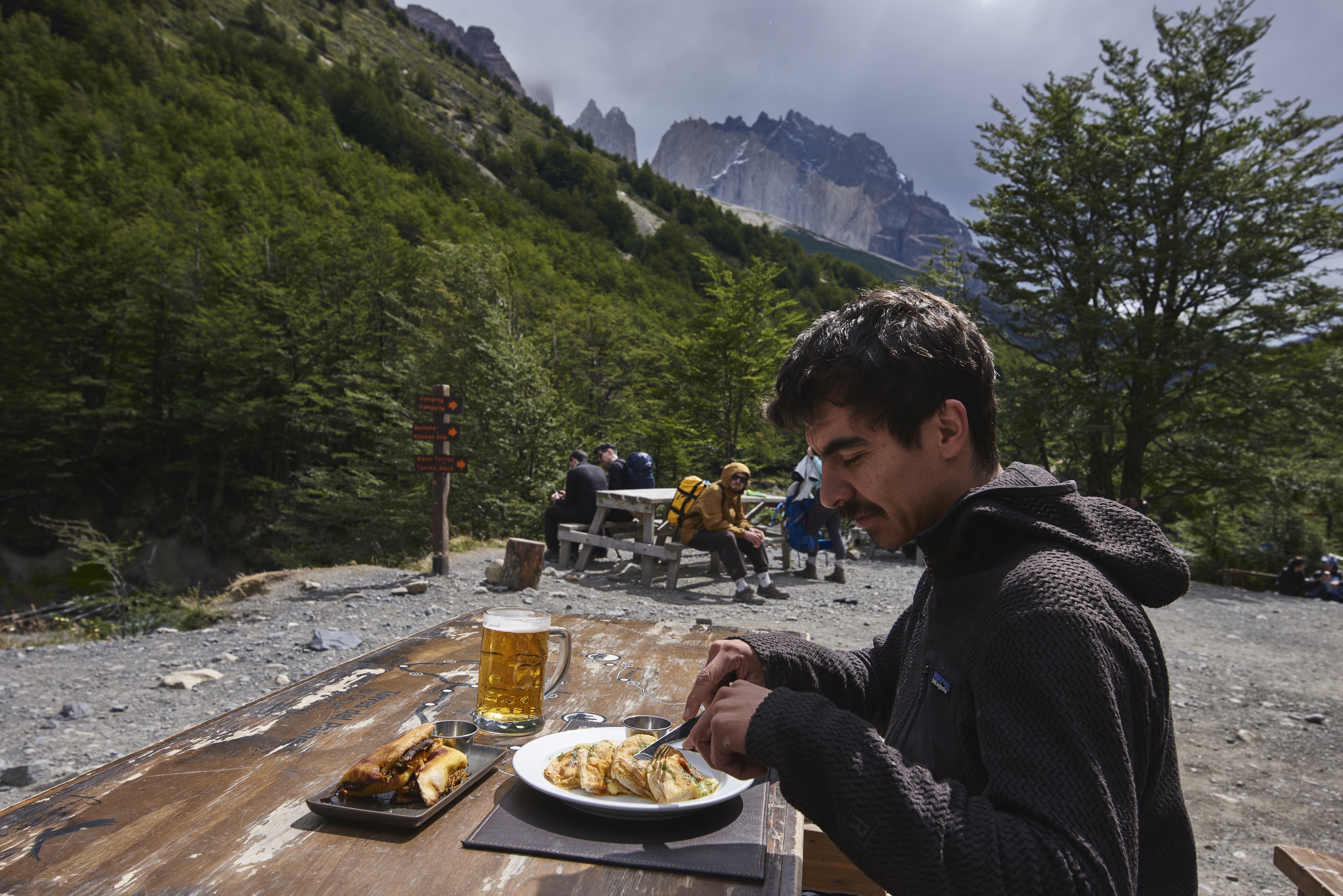 Chileno campsite food
