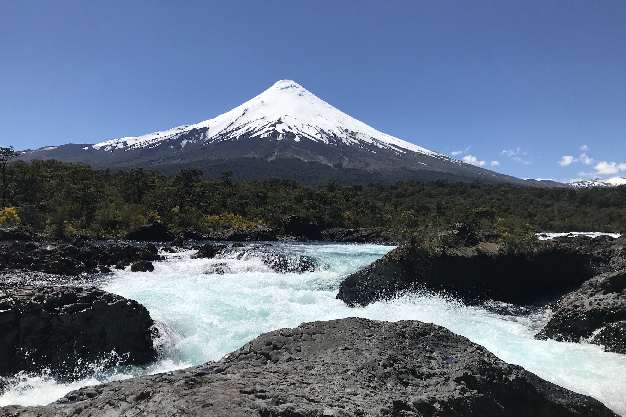Osorno volcano in Vicente Pérez Rosales National Park in the Chilean Lake District