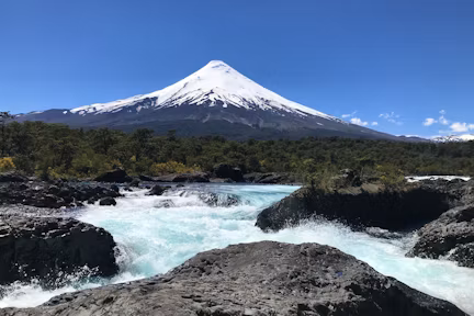 Osorno volcano in Vicente Pérez Rosales National Park in the Chilean Lake District