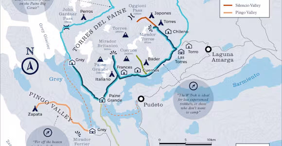 Where can I trek in TDP MAP