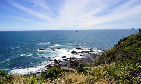 Coastline of western Chiloé, Chile