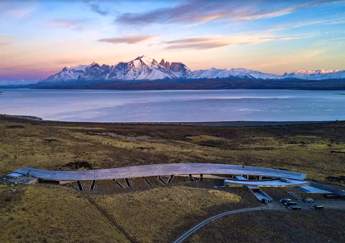 Tierra Patagonia at dawn, Torres del Paine, Patagonia, Chile
