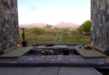 View to Licancabur Volcano from Tierra Atacama, Chile
