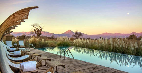 Swimming pool at Tierra Atacama, Chile