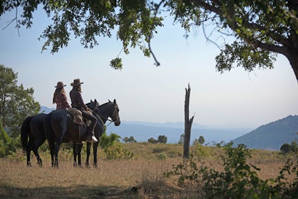 Horse riding in Villarrica National Park, Chile