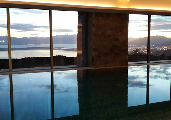 Hotel Arakur pool with a view ushuaia