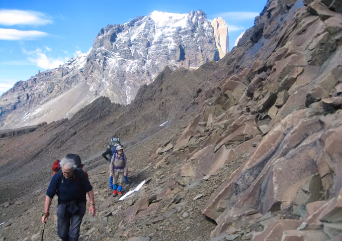 Tackling the trails of the Oggioni Pass, Torres del Paine National Park, Patagonia
