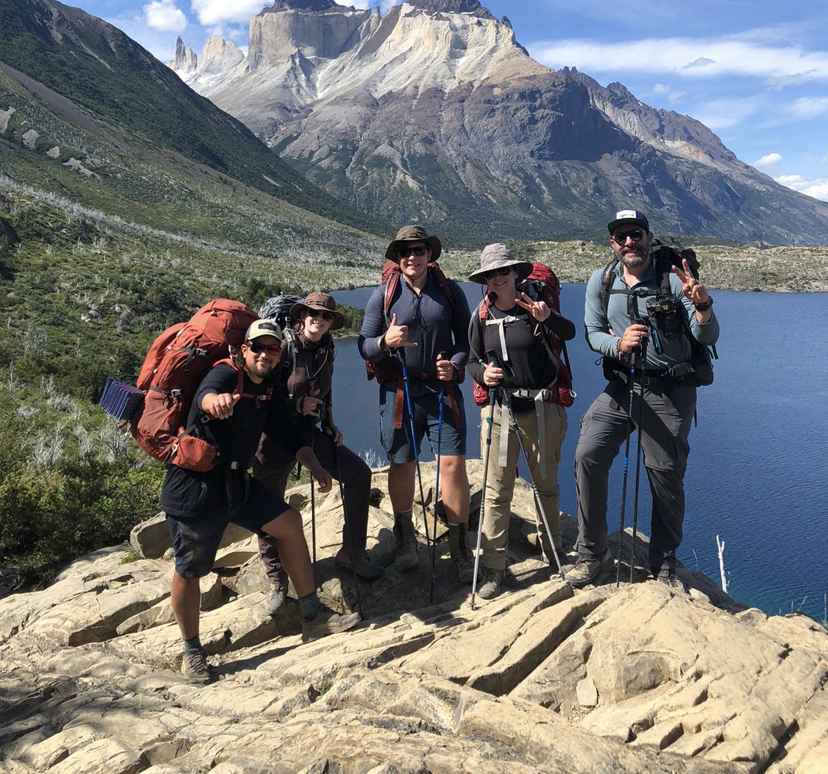Day 6 - Hike between Paine Grande and the French Valley, Cuernos Mountains in backdrop
