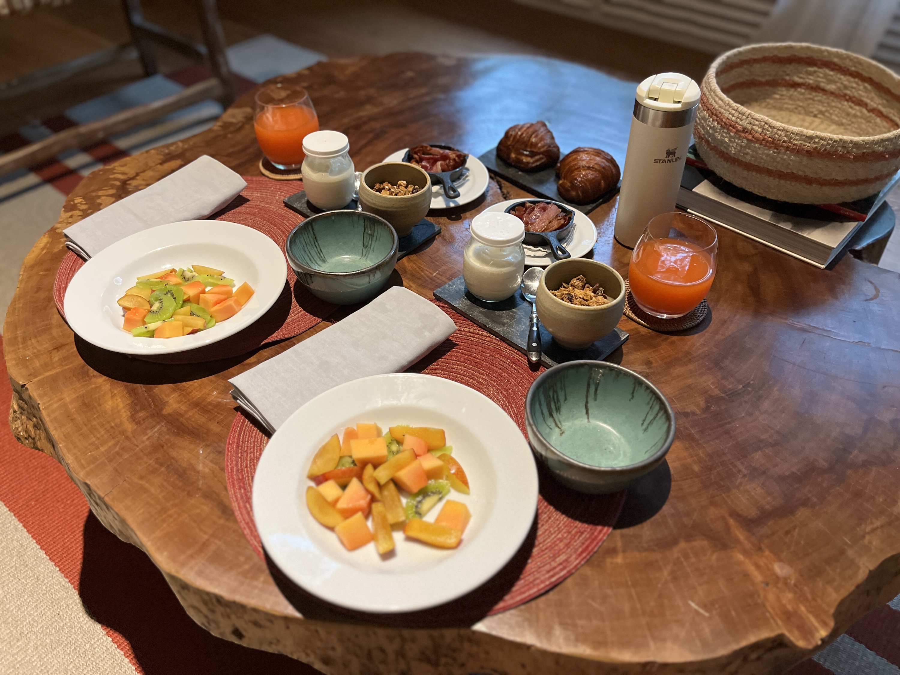 Sydney at Awasi Iguazu - breakfast